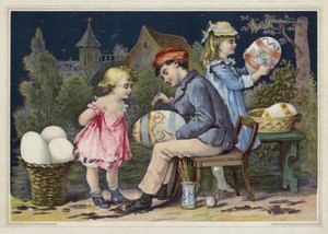 Peindre des œufs de Pâques - European School